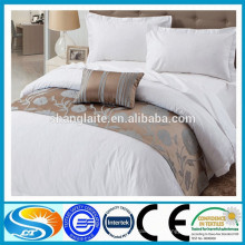 Venda quente no hotel 100% algodão cama conjuntos cama tecido tela de folha de cama